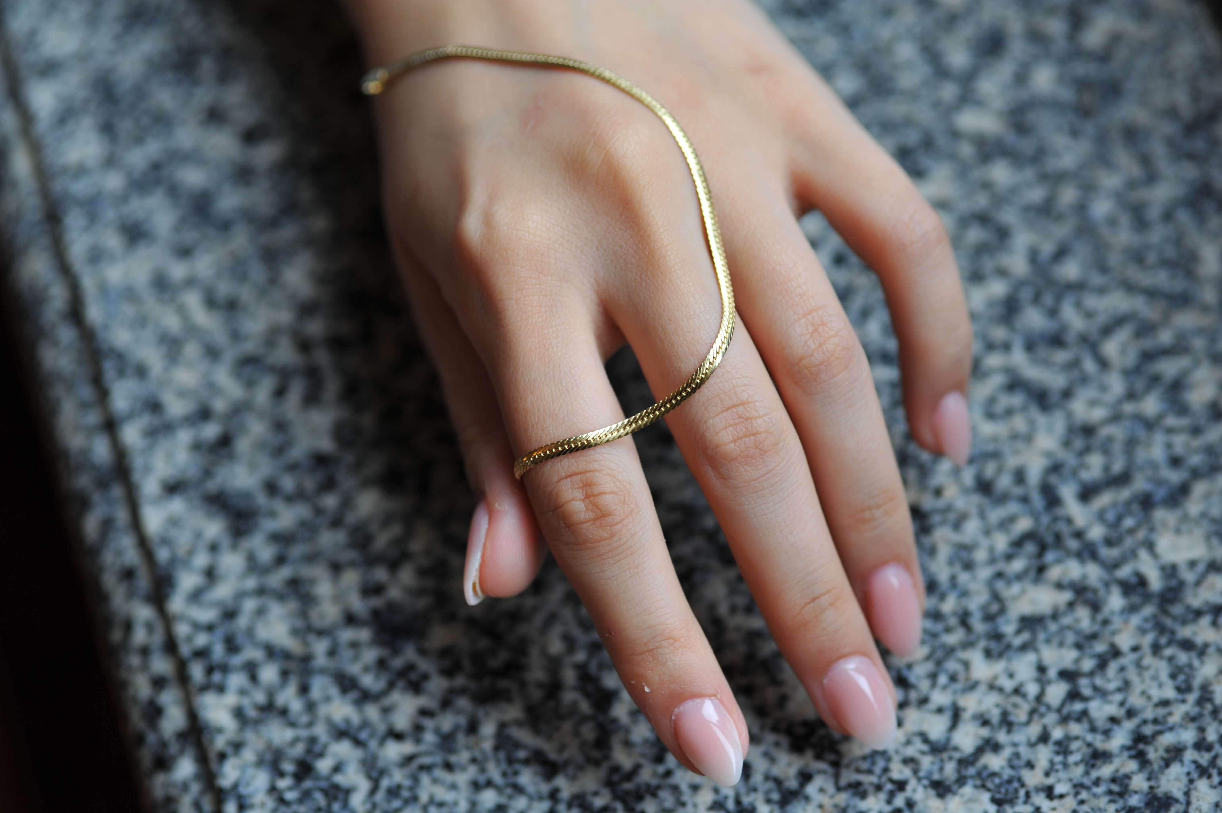 14k Gold Snake Chain Bracelet